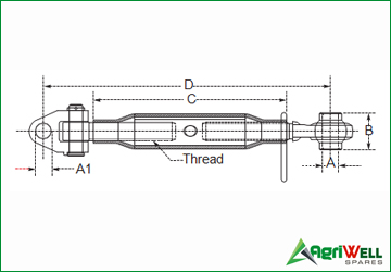 TOP LINK ASSEMBLY WITH ARTICULATED YOKE