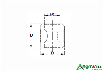 tractor double bore guide cone balls