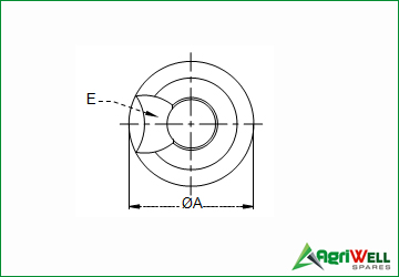 tractor replacements ball with cut
