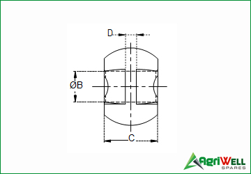 tractor replacements ball with cut