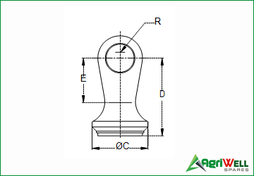 FORGED WELD ON ENDS FOR HYDROLIC CYLINDER